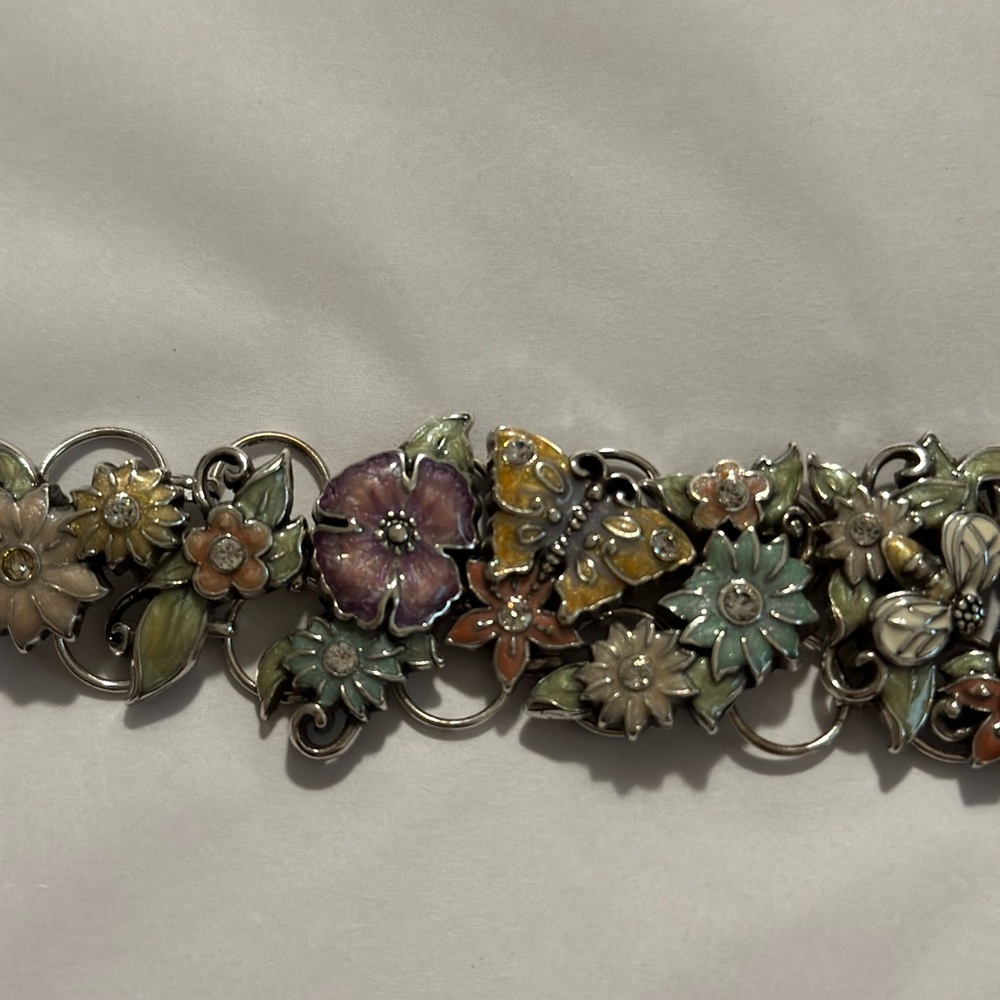 Brighton flutter fantasy bee butterflies flowers Bracelet